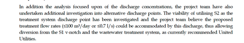Usage of Discharge points with flow rates